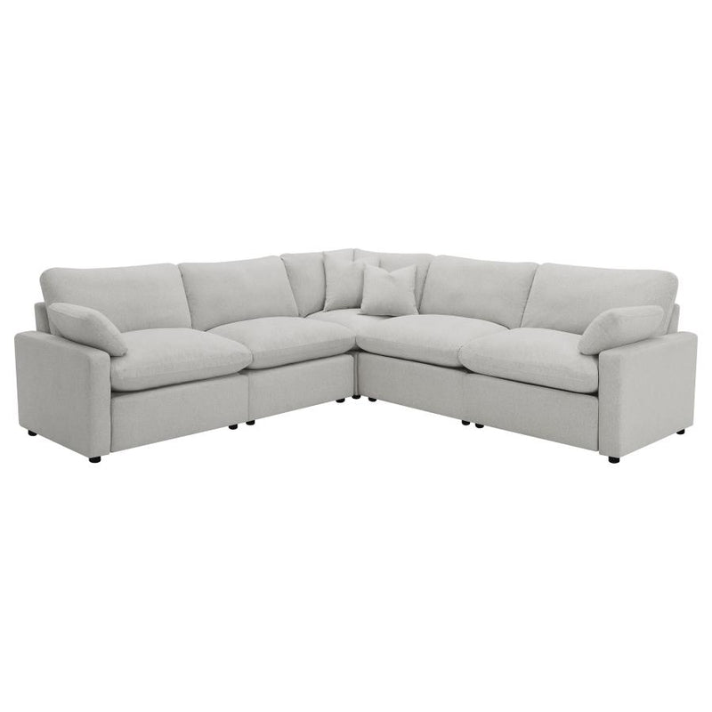 609560P Modular Power Reclining Sectional Sofa Set Grey