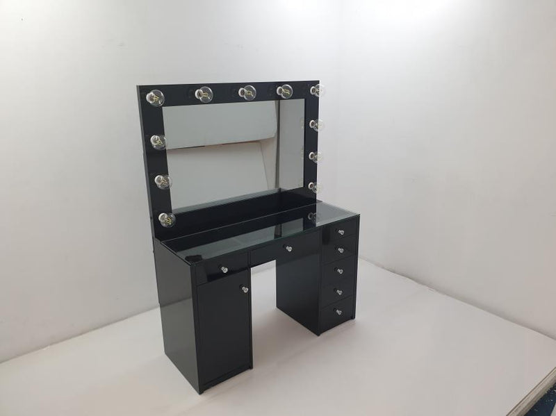 931143 Vanity Set with Lighting White High Gloss