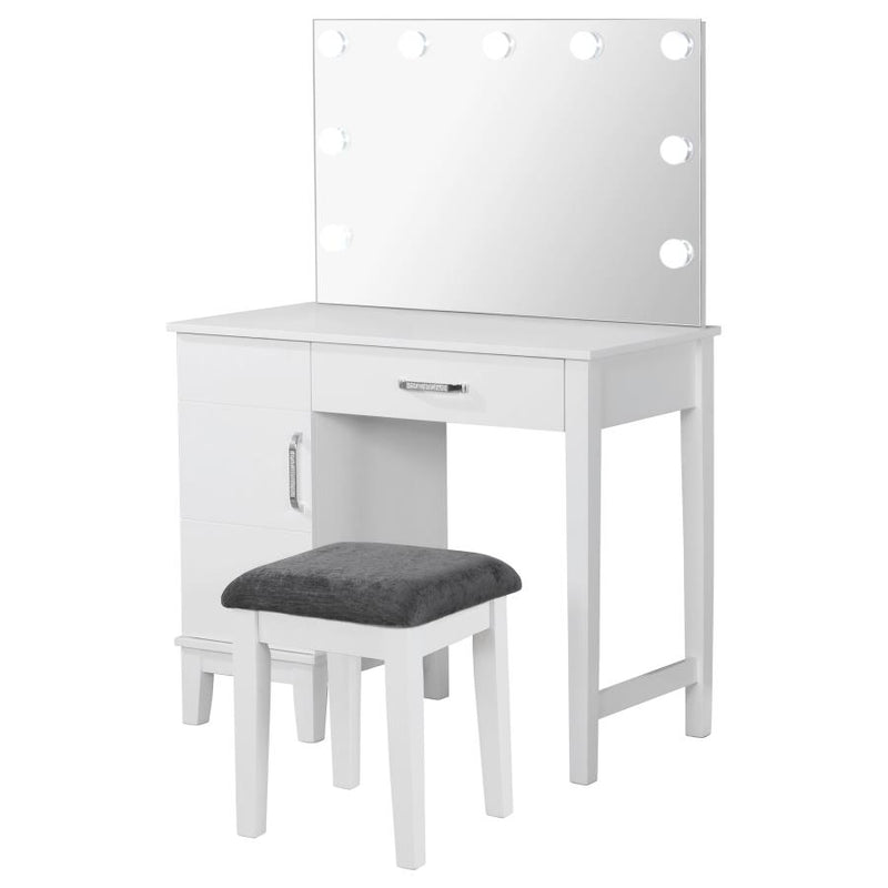 931149 Vanity set matte white