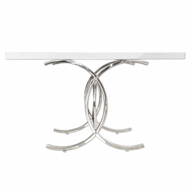 GR-E143 WHITE GLOSS CONSOLE TABLE